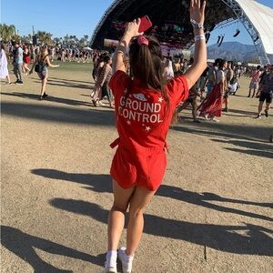 Ground Control Red Women's Utlity Romper